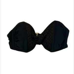 Xhilaration black strapless bikini swimsuit top size XS